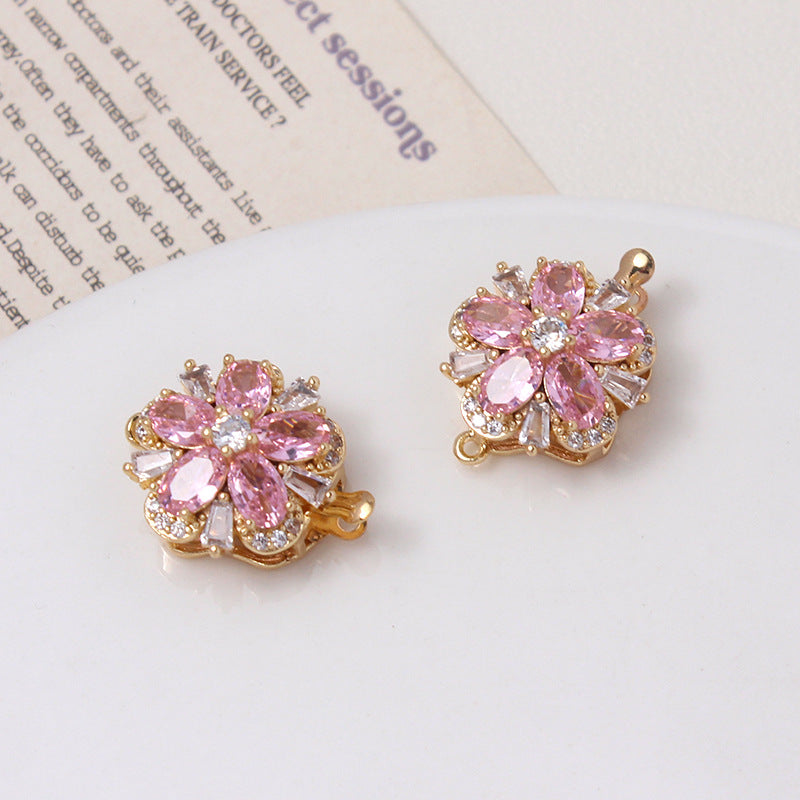 Five-petal Flower Closure Set with Single/Double Row