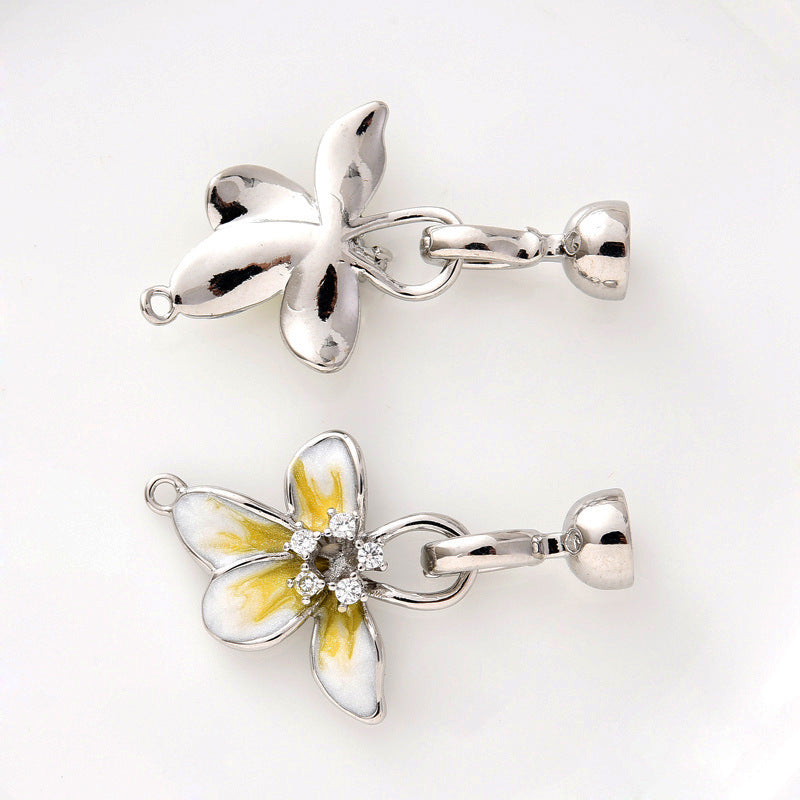 Enamel Petal Clasp Set - 2pcs