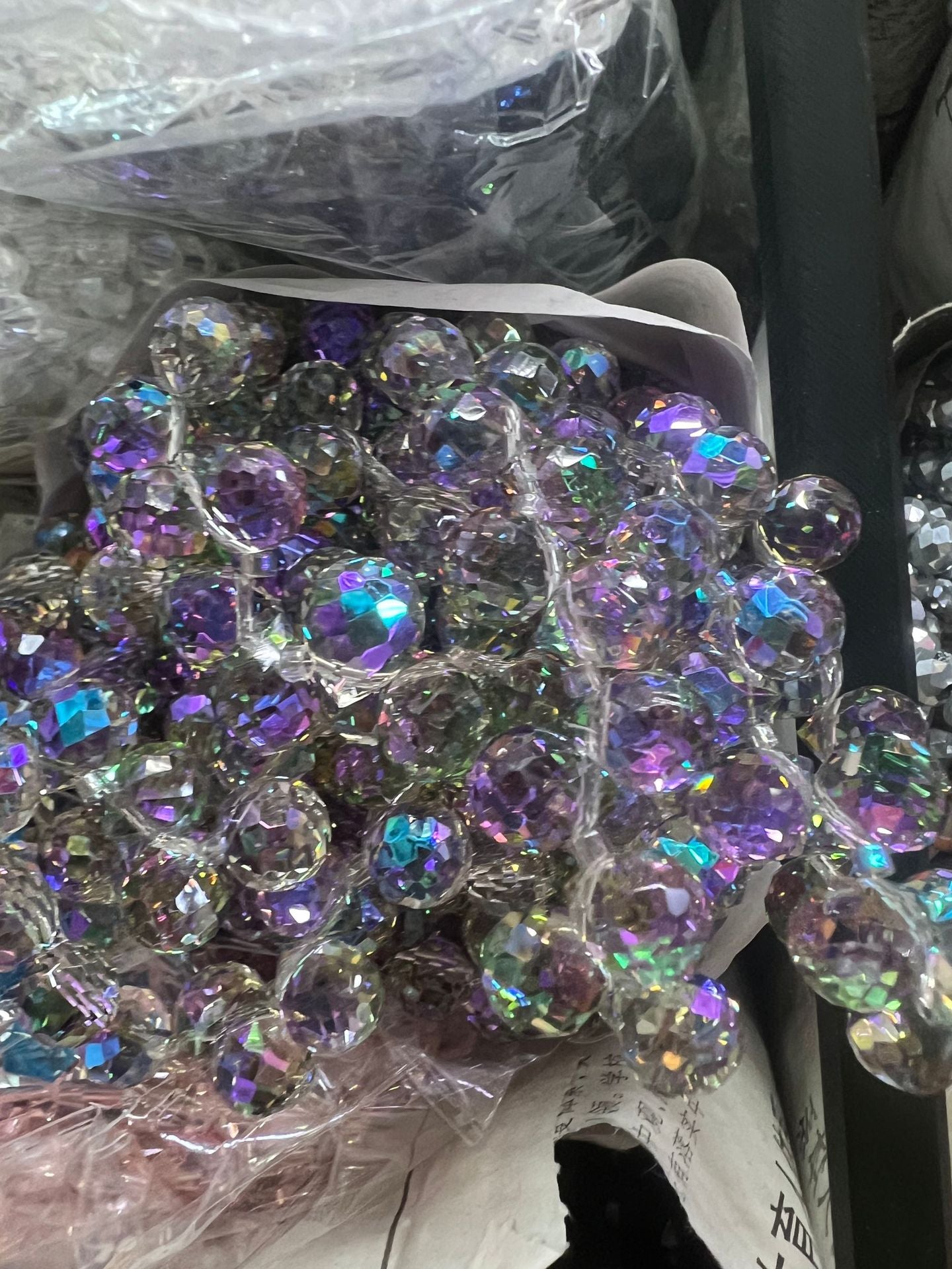 Premium 8MM Teardrop Faceted Beads - Purple Family