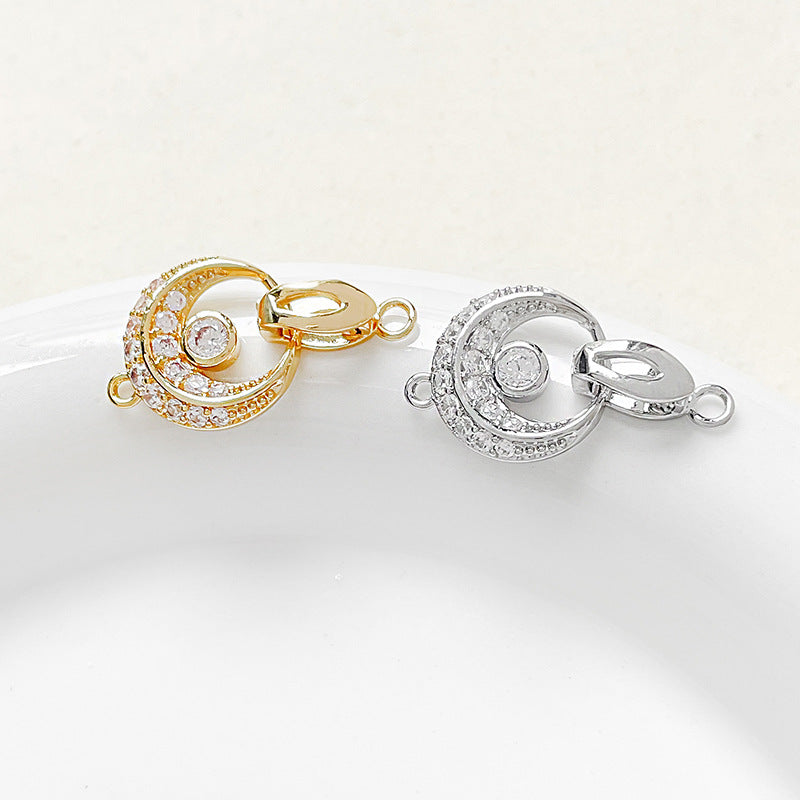 Round Shape Zircon Closure