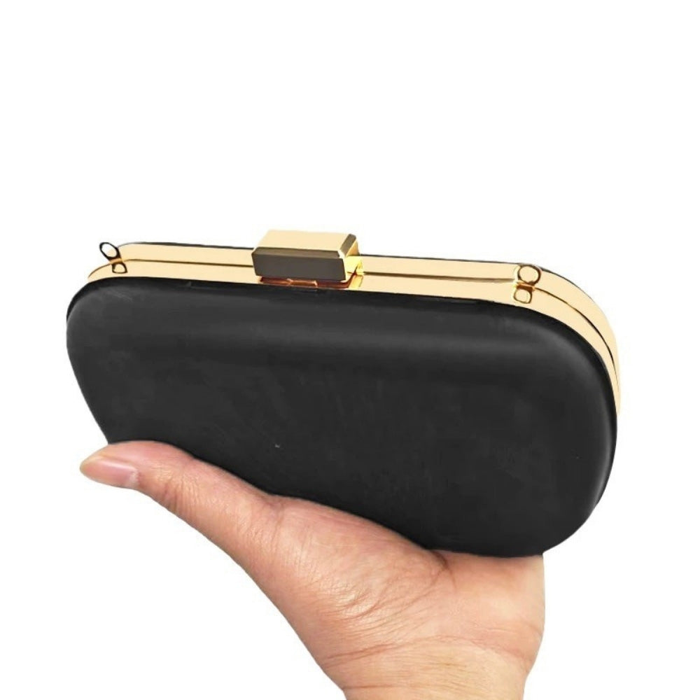 Marco de metal rectangular para monedero de 16 cm