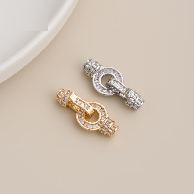 8 Shape Full Paved Zircon Closure