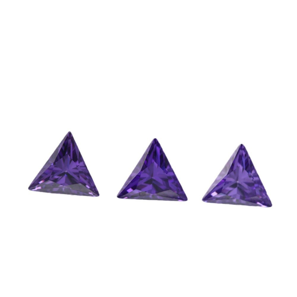 5A 3-20mm Delta Point Cut Loose CZ Stone - Bulk