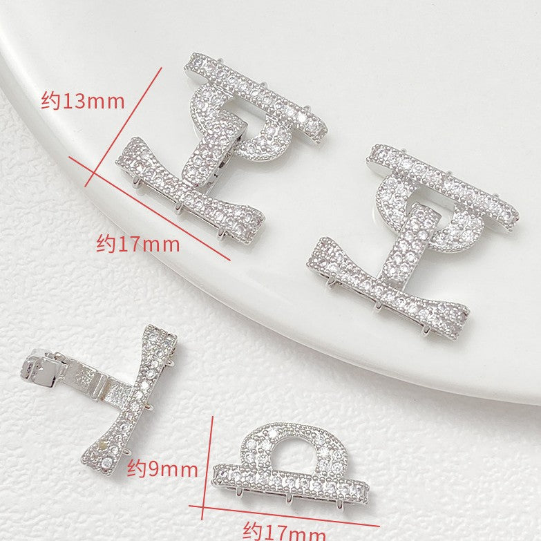 3-Row Gold Plated Clasp for Multi-Strand Jewelry