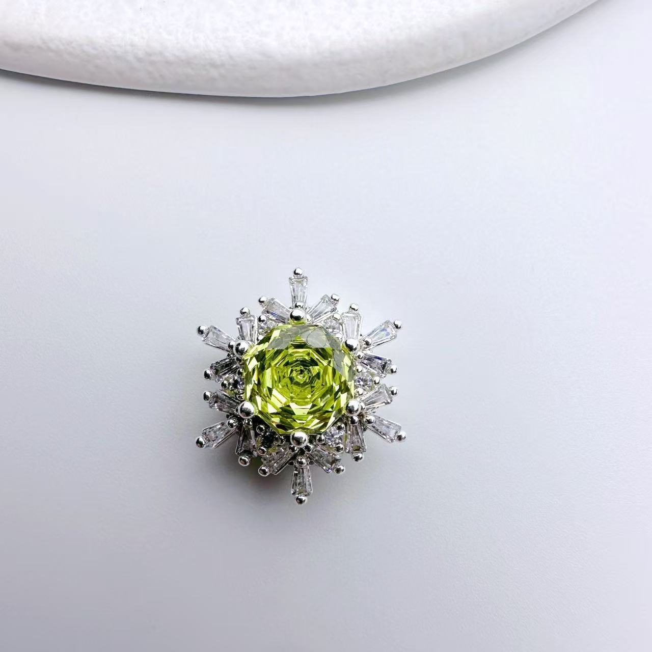 Rose Cut CZ Spacer Bead