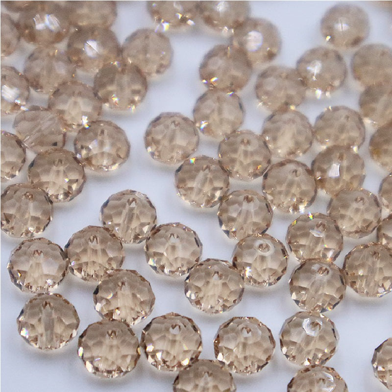 Premium 4/6/8mm Rondelles Crystal Beads-PureLucent Collection