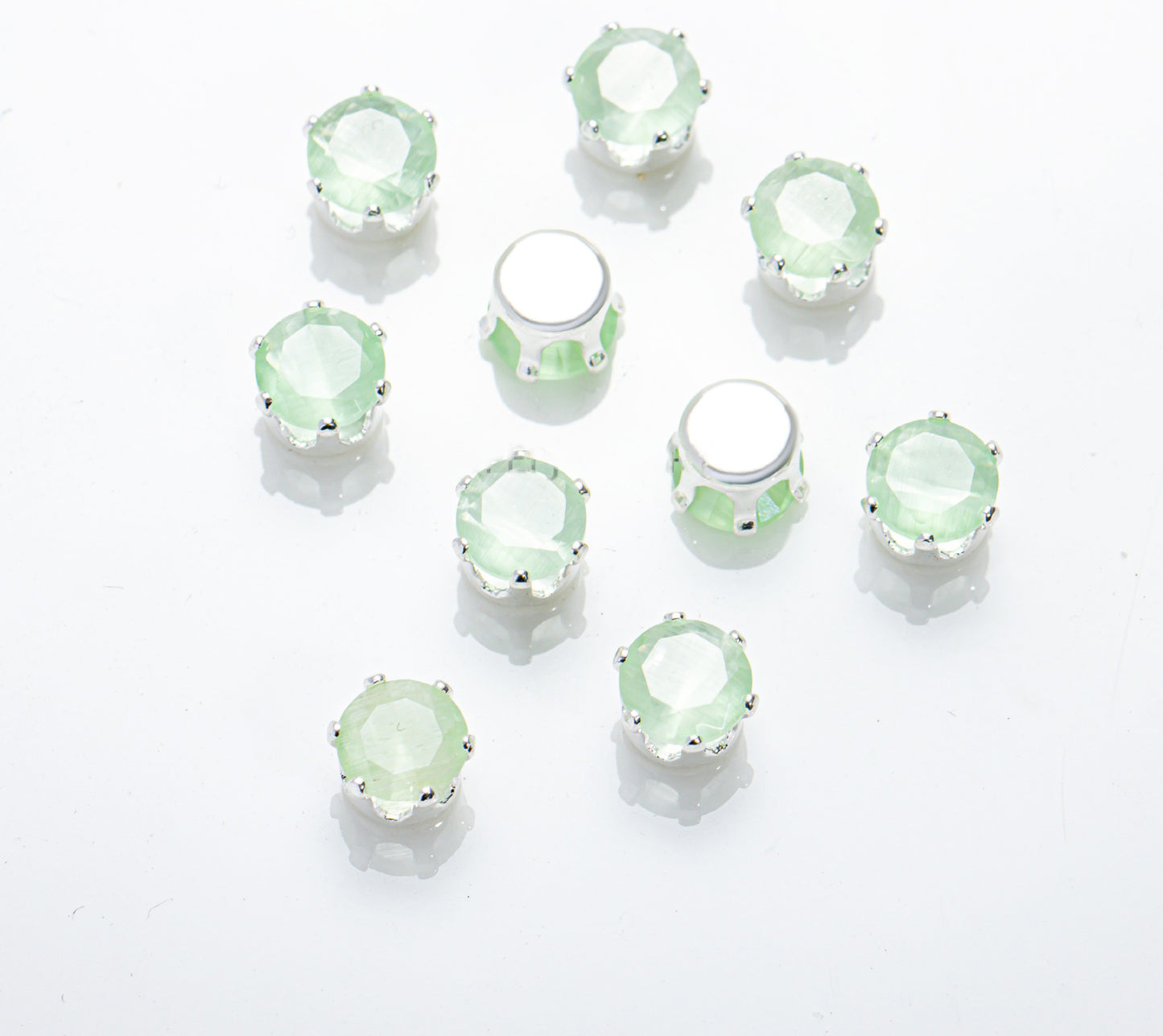 3mm Cat Eye Round Zircon Beads