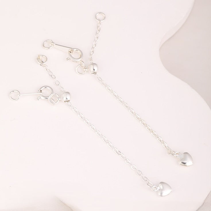 Adjustable Extender Chain Love Heart Clasp