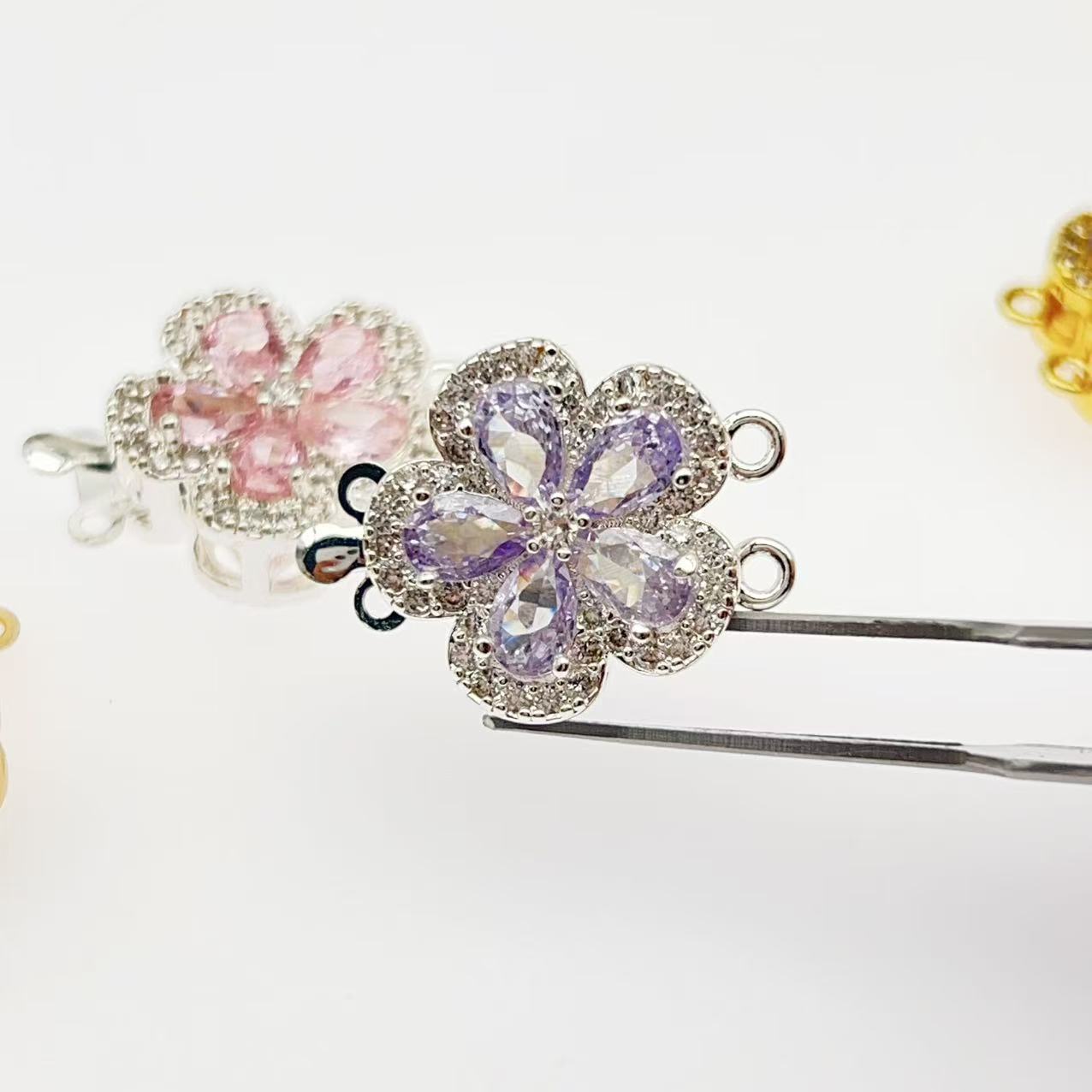 Double Row Floral End Clasp