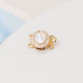 Double-Row Gold-Plated Shell Clasp