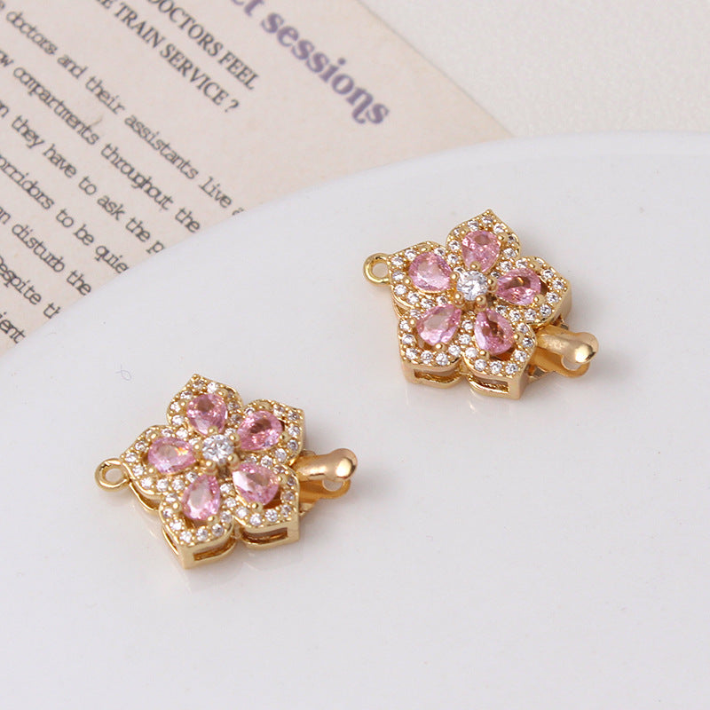 Five-petal Flower Closure Set with Single/Double Row