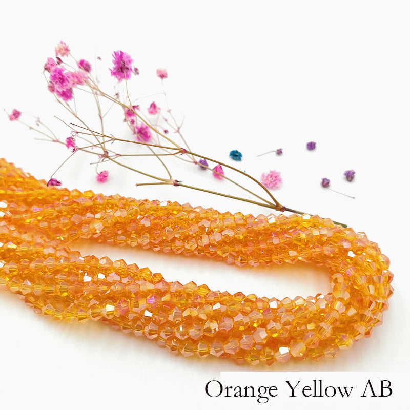 10 Strands 5/6/8mm Bicone Crystal Beads