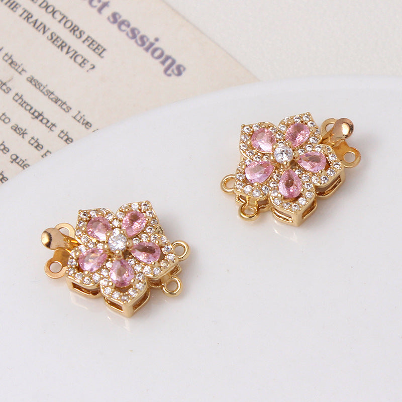 Five-petal Flower Closure Set with Single/Double Row