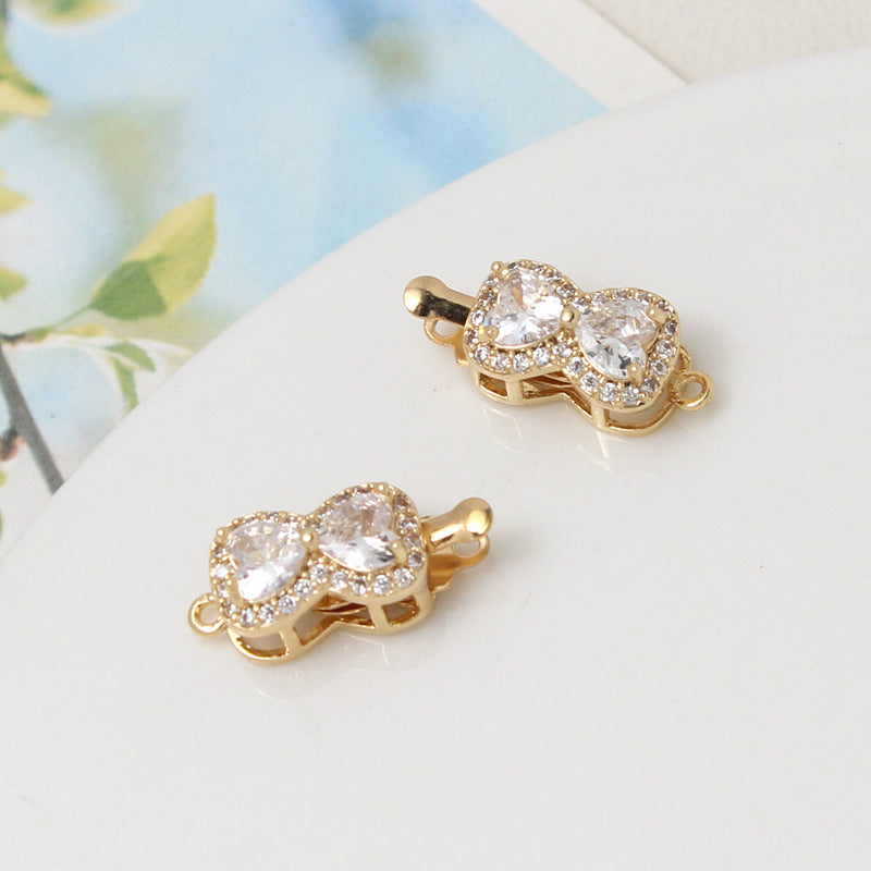 Peanut CZ Closure with Single/Double Row