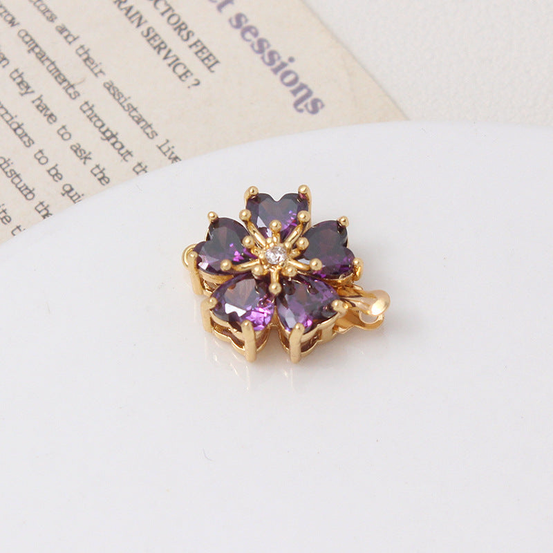 Five-petal Flower Closure Set with Single/Double Row