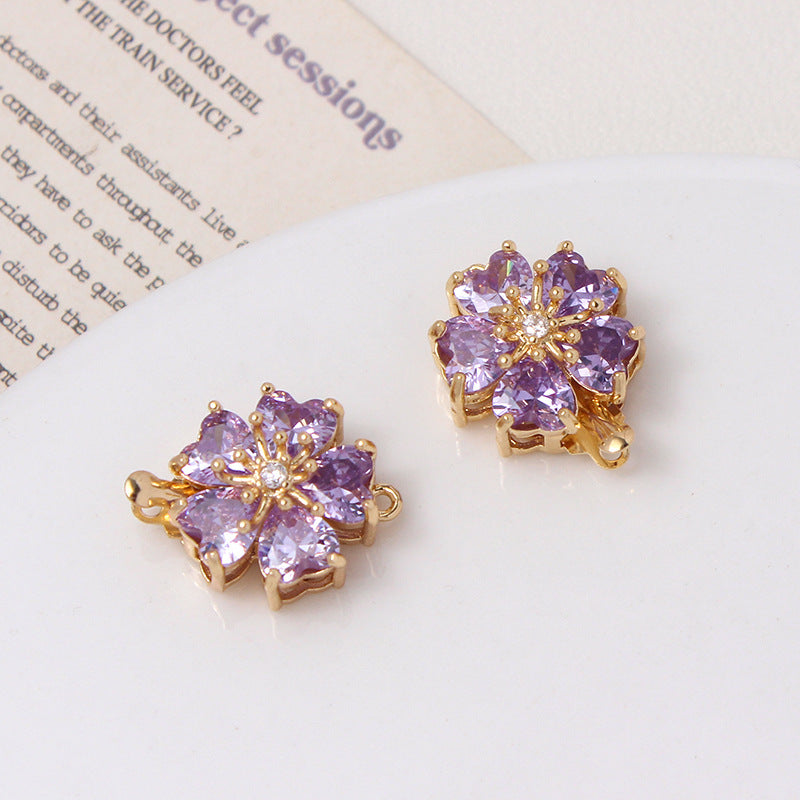 Five-petal Flower Closure Set with Single/Double Row