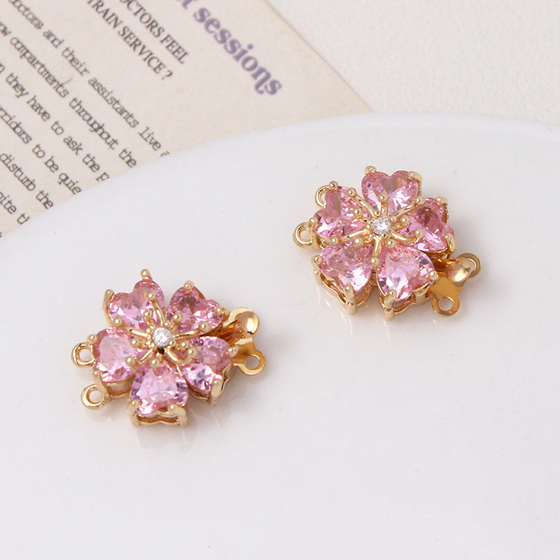 Five-petal Flower Closure Set with Single/Double Row