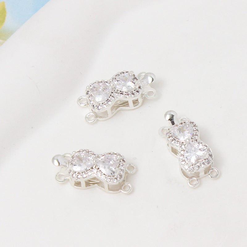 Peanut CZ Closure with Single/Double Row