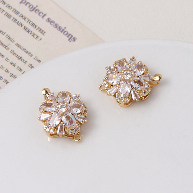 Five-petal Flower Closure Set with Single/Double Row