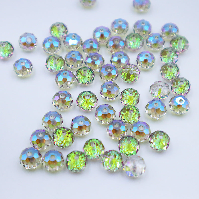 Premium 4/6/8mm Rondelles Crystal Beads-Plated Crest Collection