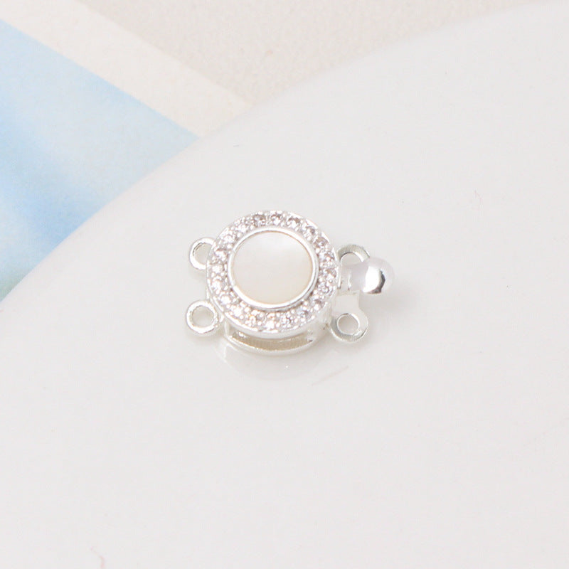 Double-Row Gold-Plated Shell Clasp