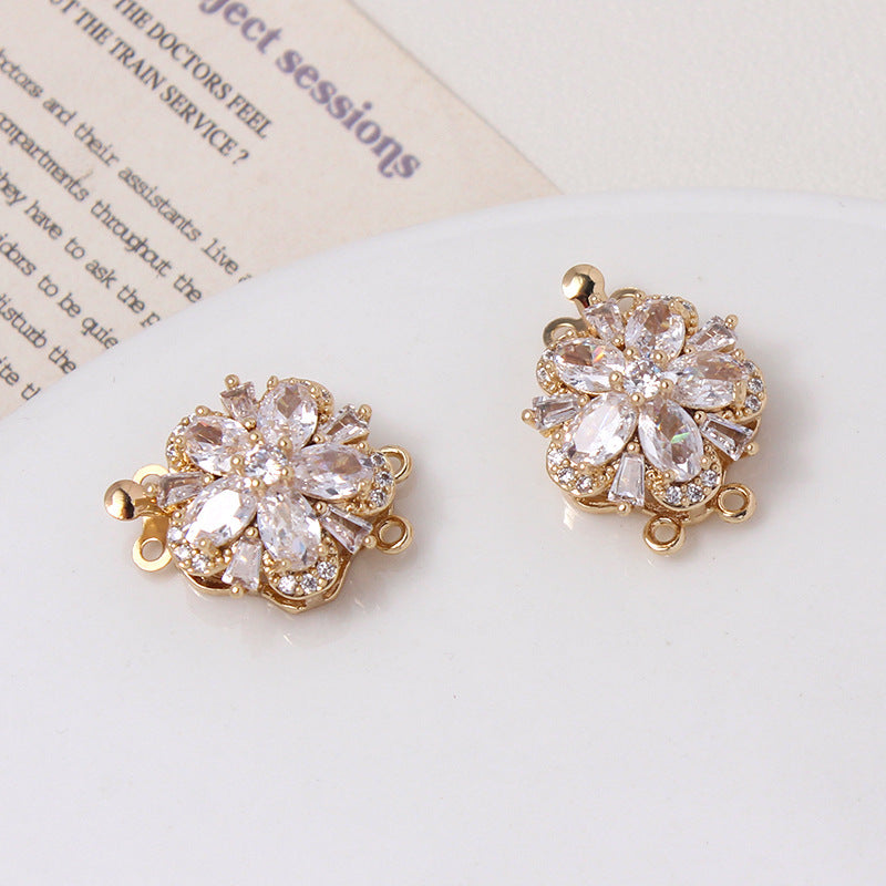 Five-petal Flower Closure Set with Single/Double Row