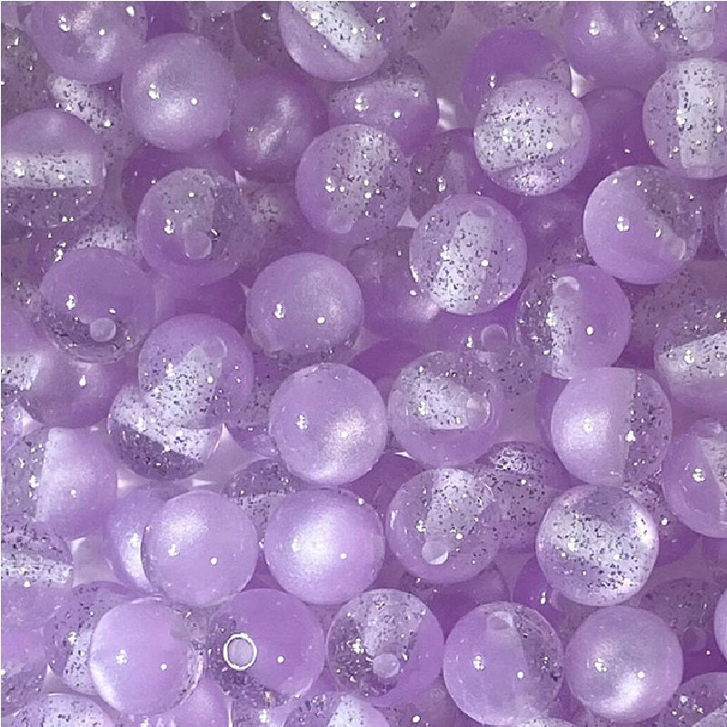 (100pcs)8mm Resin Golden Sands Cat's Eye Beads