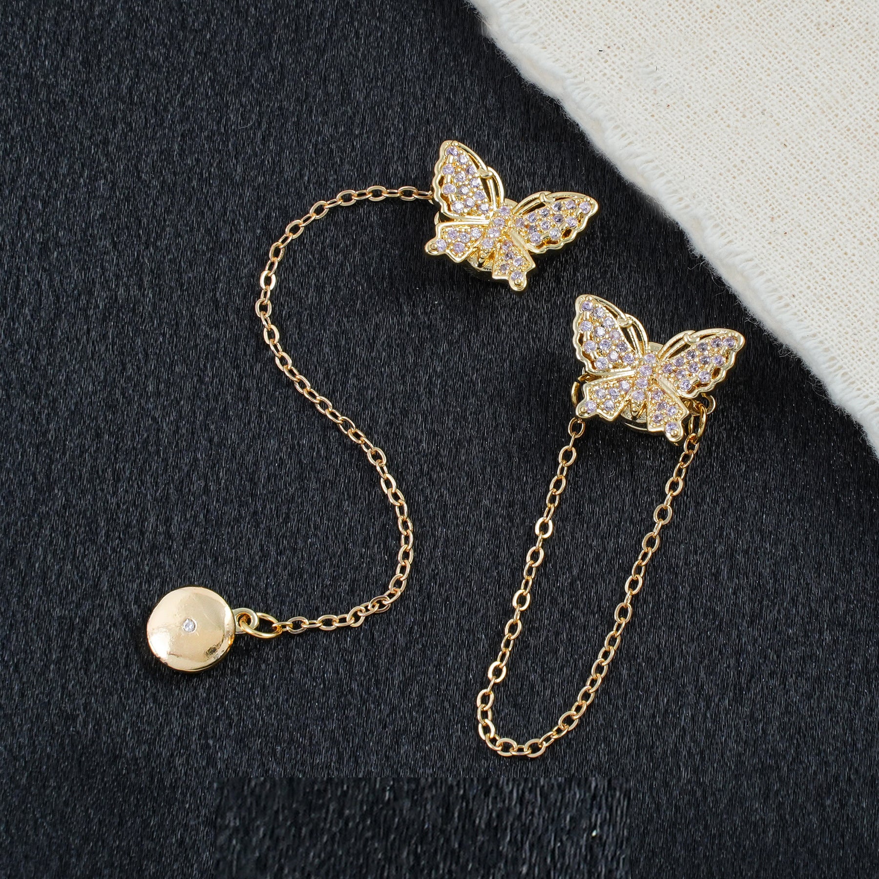 Butterfly Magnetic Clasp Set with Extension Chain