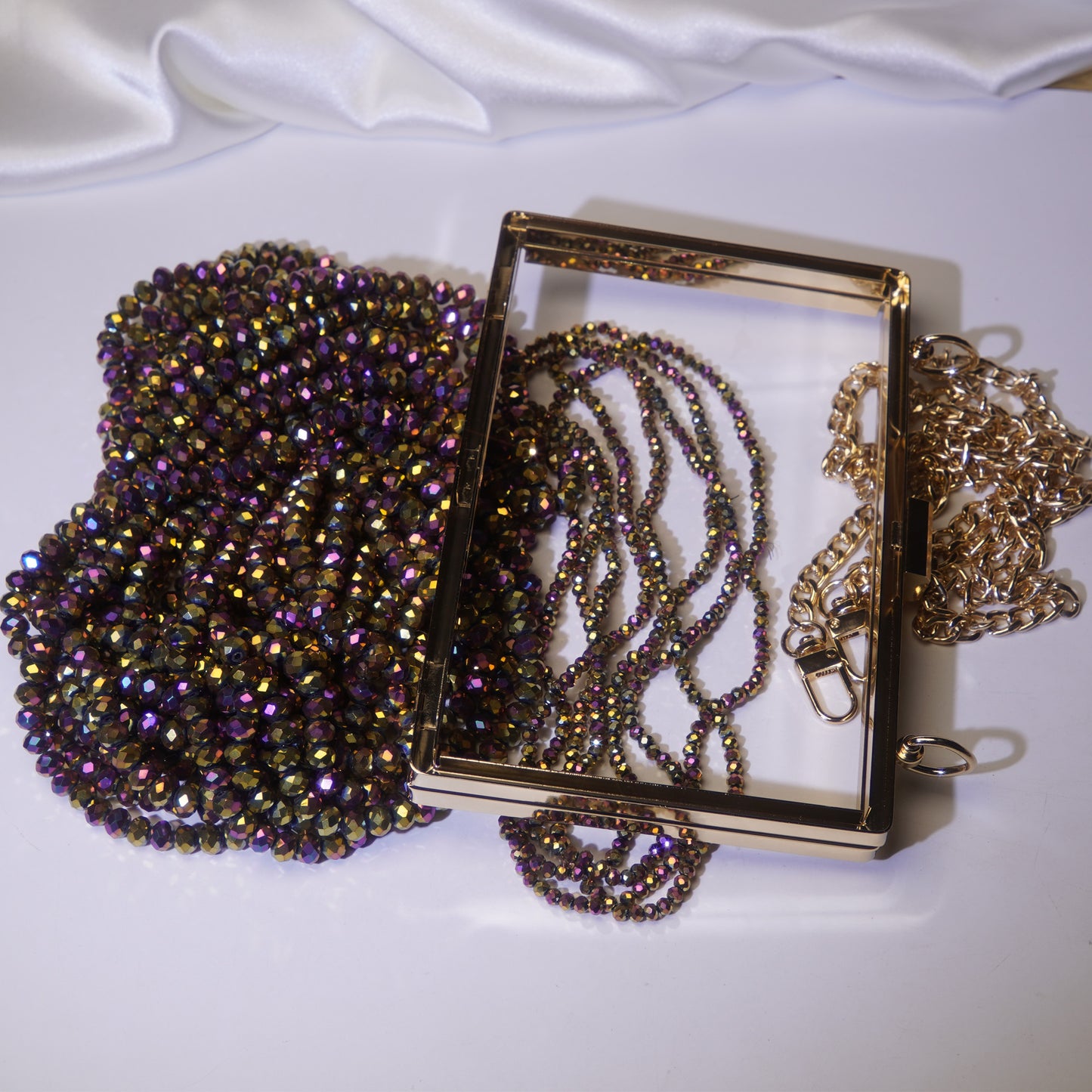 Kit 9 - Cuentas y accesorios con marco de metal completo 