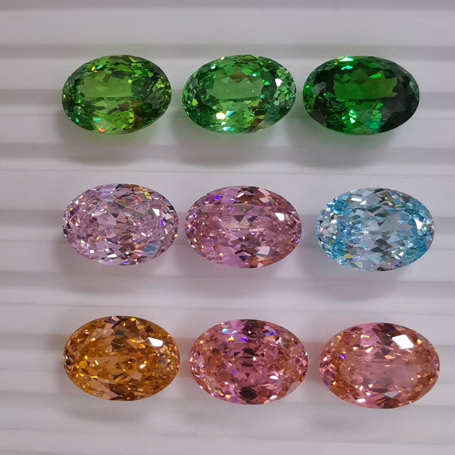5A 10x14mm Oval Nest Cut Loose CZ Stone - 1pcs