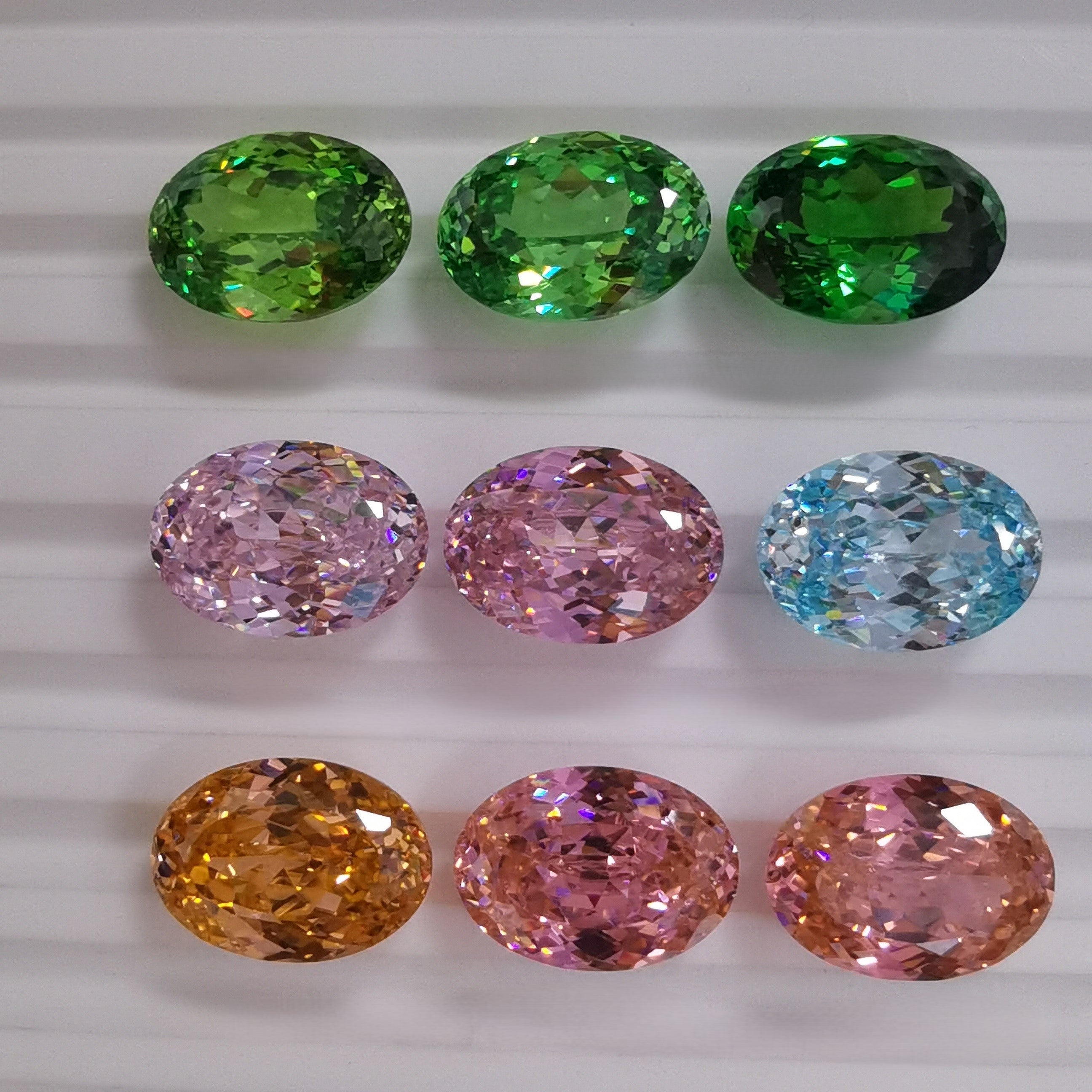 5A 10x14mm Oval Nest Cut Loose CZ Stone - 1pcs