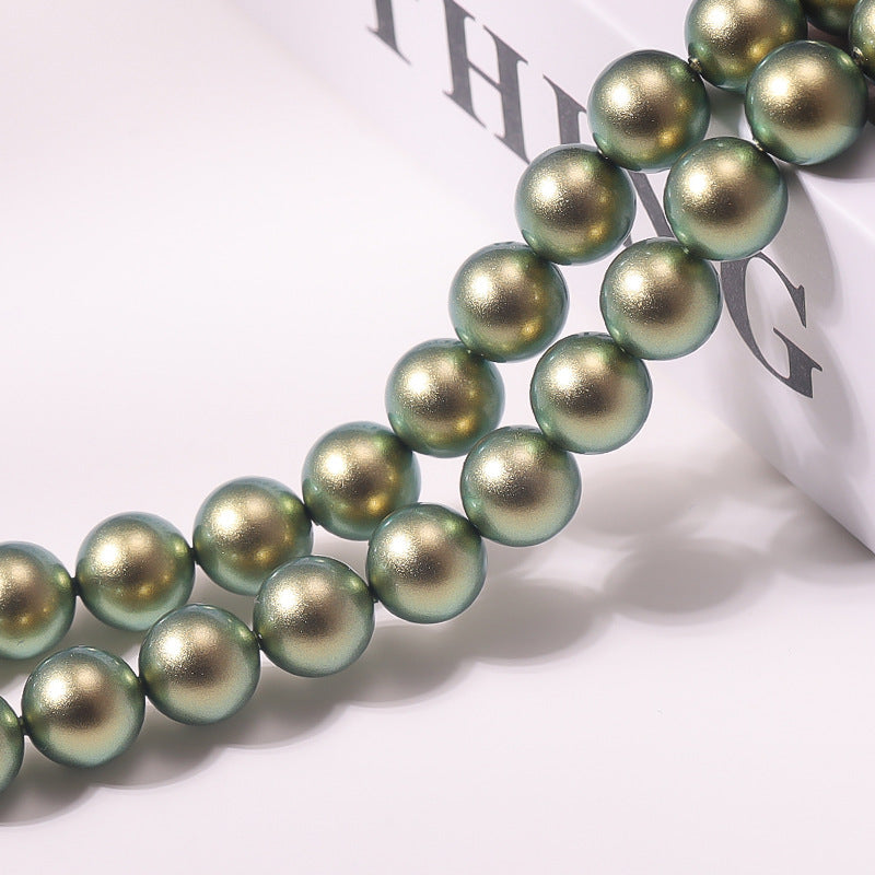 Matte Frosted Round Pearls - Chameleon Series