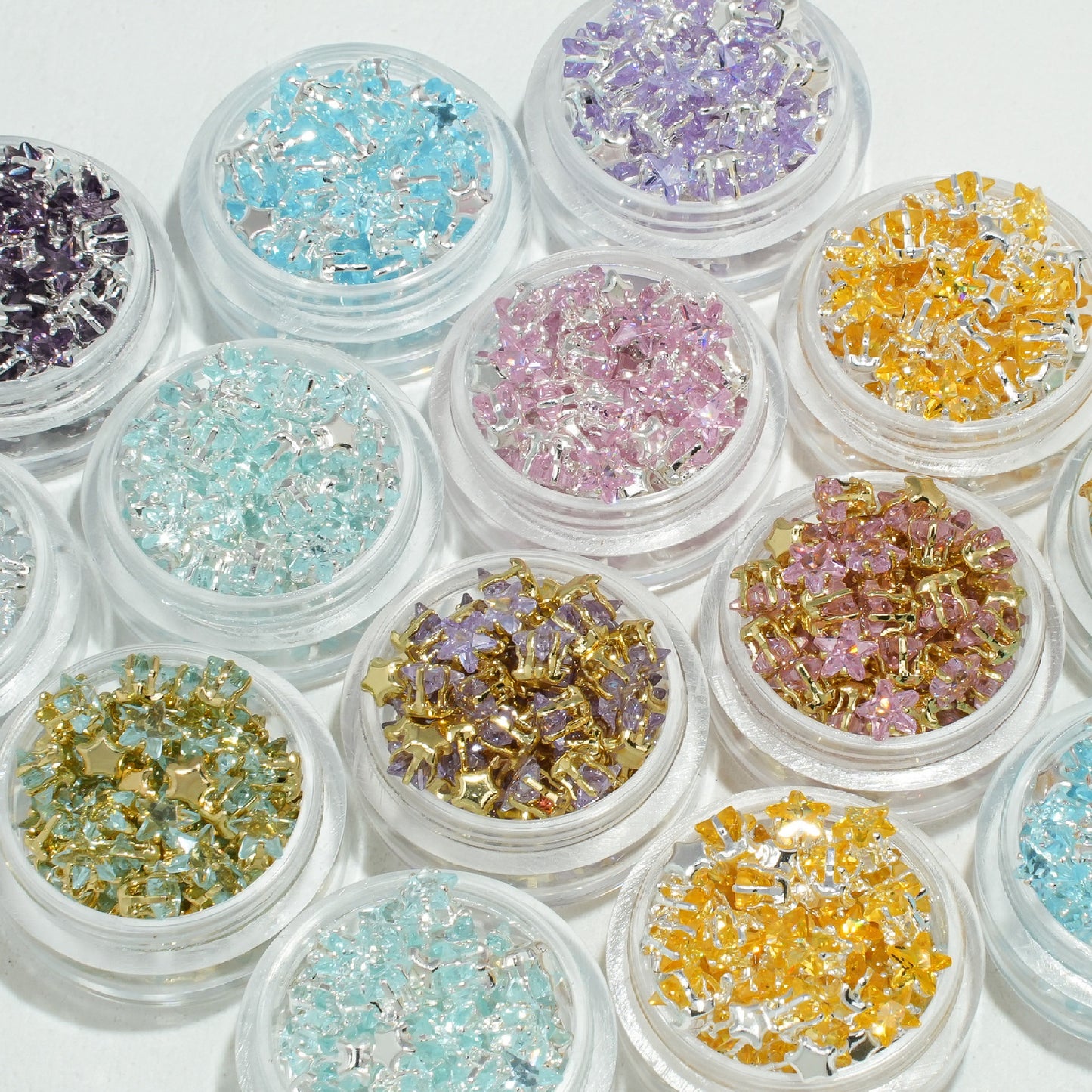 4mm Star Zircon Beads