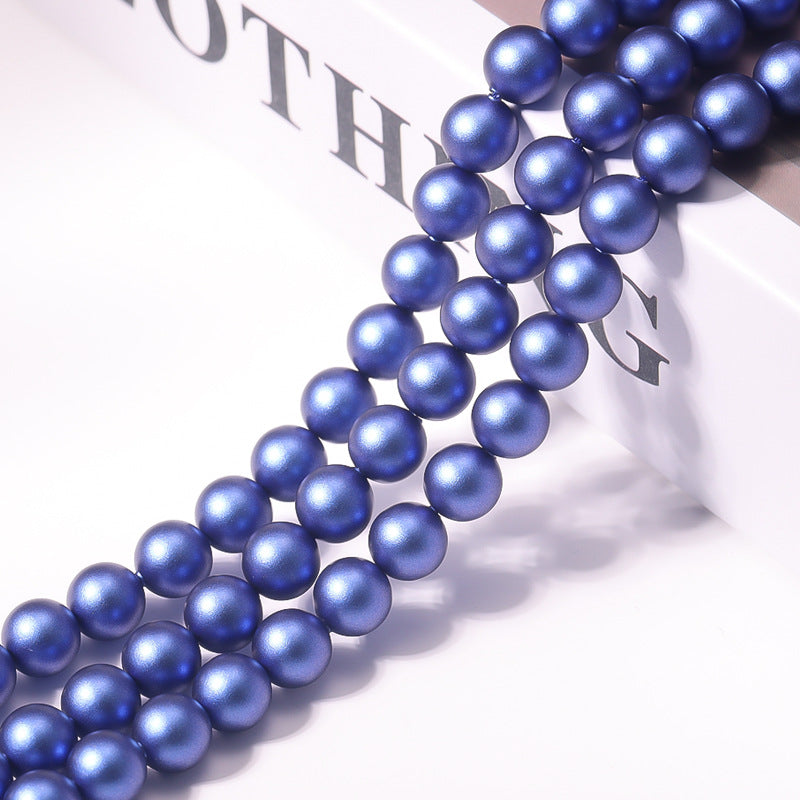 Matte Frosted Round Pearls - Chameleon Series