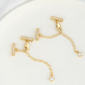 Paved Rhinestone Closure with 4 Rows