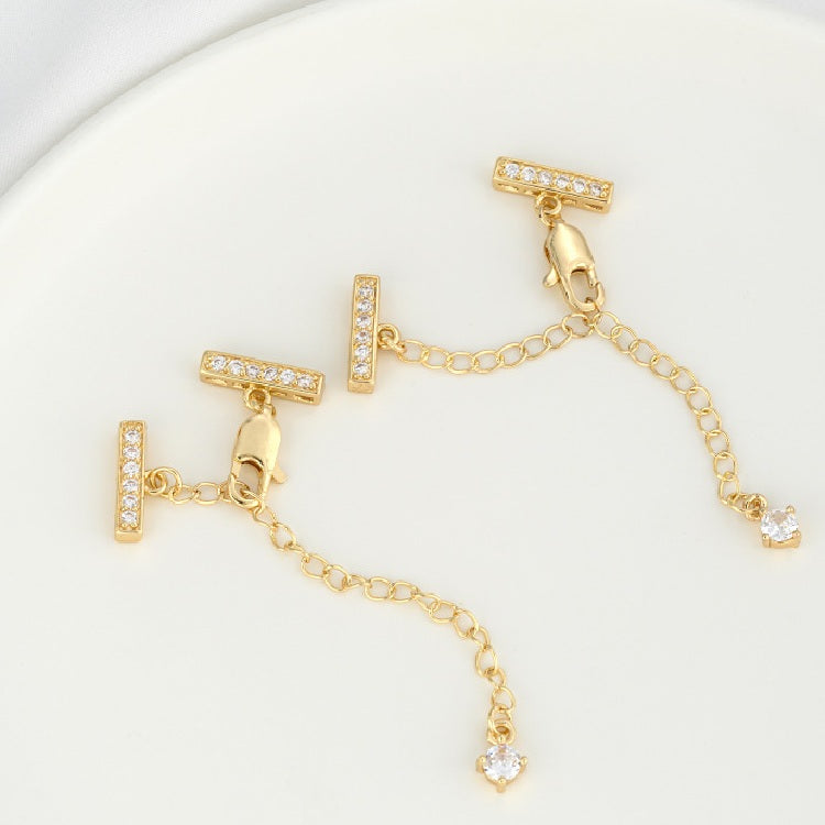 Paved Rhinestone Closure with 4 Rows