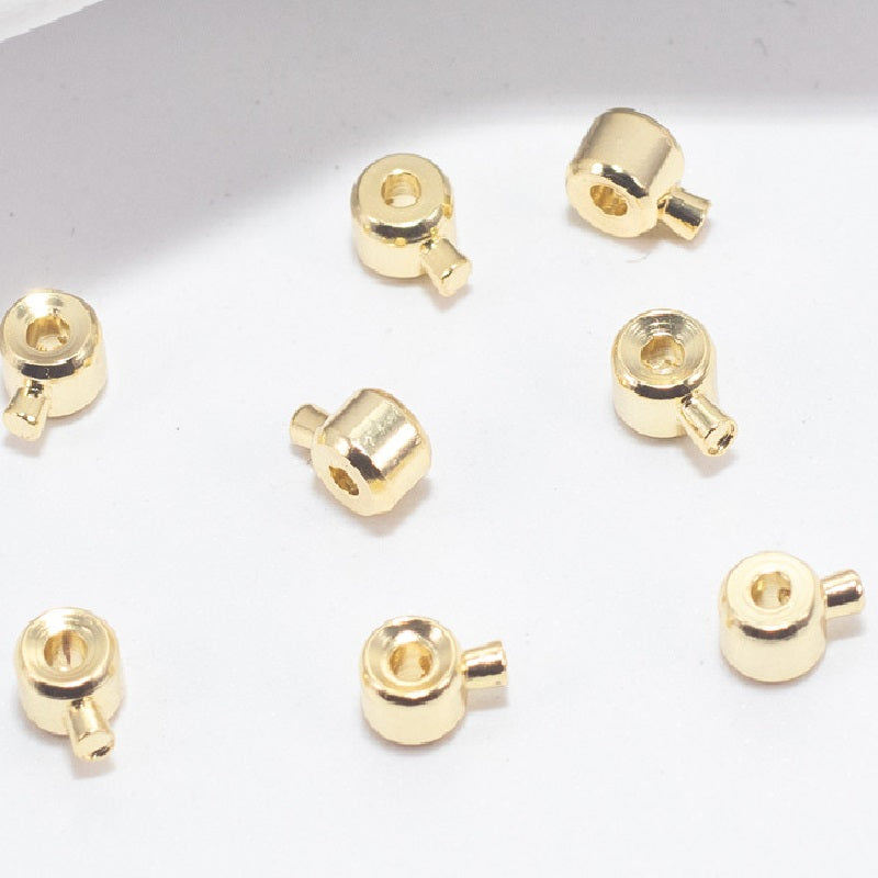 50pcs 3.2mm Position Stopper Beads/Crimp Beads
