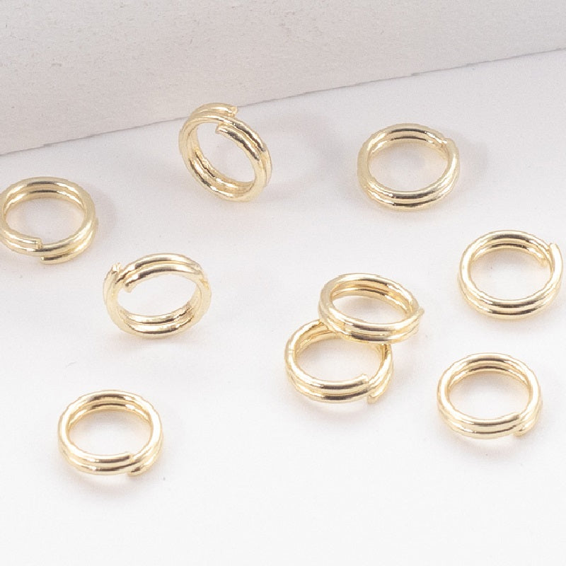 100pcs Double Split Jump Rings