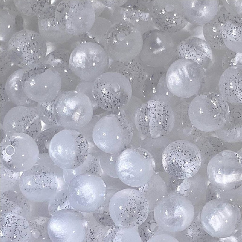 (100pcs)8mm Resin Golden Sands Cat's Eye Beads