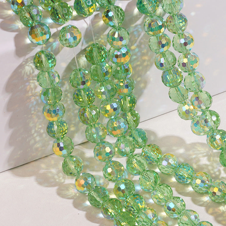 Premium 8MM Disco Beads - Green & Red Family