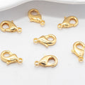 50pcs Plated Brass Lobster Clasps