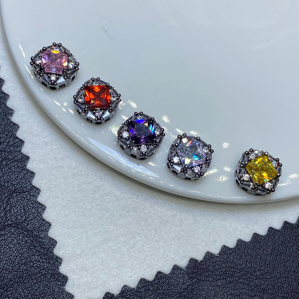 12cm Square Rhinestone Zircon Spacer