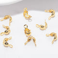 100pcs Ball Chain Cord Ends Crimps Clasp