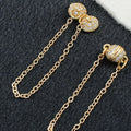 Crystal Ball Magnetic Clasp with Extension Chain