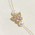 (5pcs)Butterfly CZ Spacer Beads