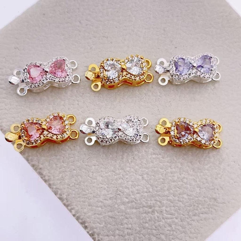 Peanut CZ Closure with Double Row