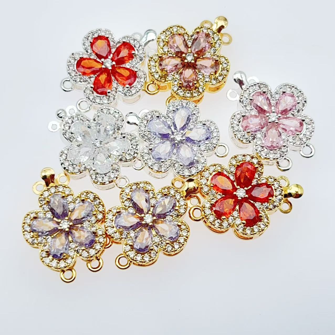 Double Row Floral End Clasp