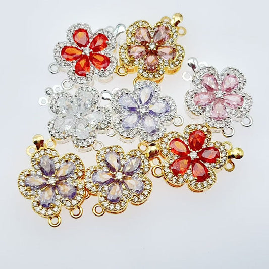 Double Row Floral End Clasp