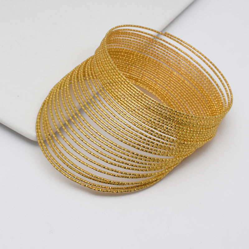 30pcs Textured Plated Circle Connector Hoops For Car Charm DIY