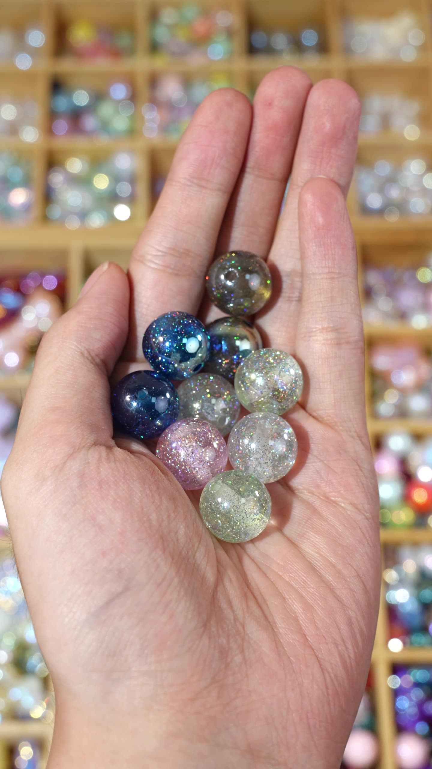 خرز دائري - سلسلة الليزر الهولوغرافي 